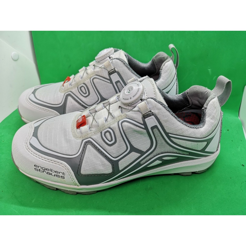 ENGELBERT STRAUSS Men's White Gray Sneakers trekking Shoes.size 6.5